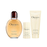 Calvin Klein Obsession Gift Set 125ml EDT + 75ml Aftershave Balm + 75g Deodorant Stick