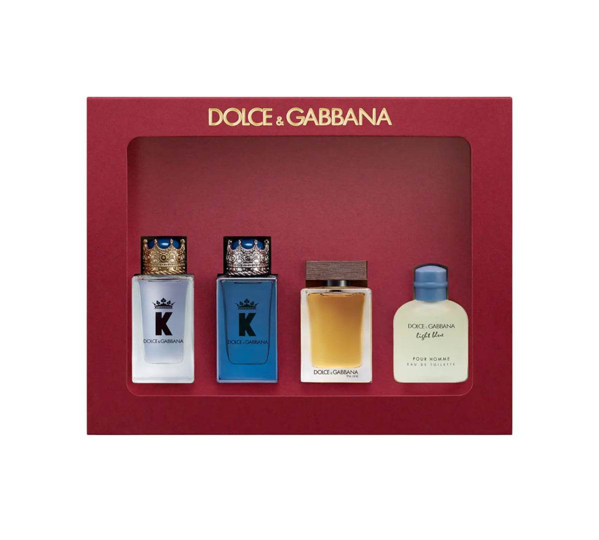 Dolce & Gabbana Men Miniatures Gift Set 5ml K EDP + 5ml K EDT + 5ml The One EDP + 5ml Light Blue EDT