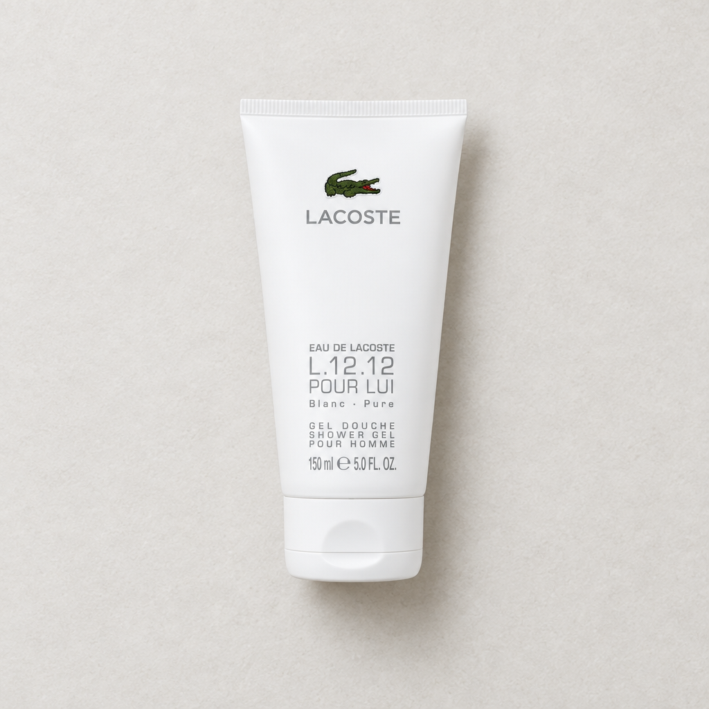 Lacoste Eau de Lacoste L.12.12. Blanc Shower Gel 150ml-white-daylight-flat
