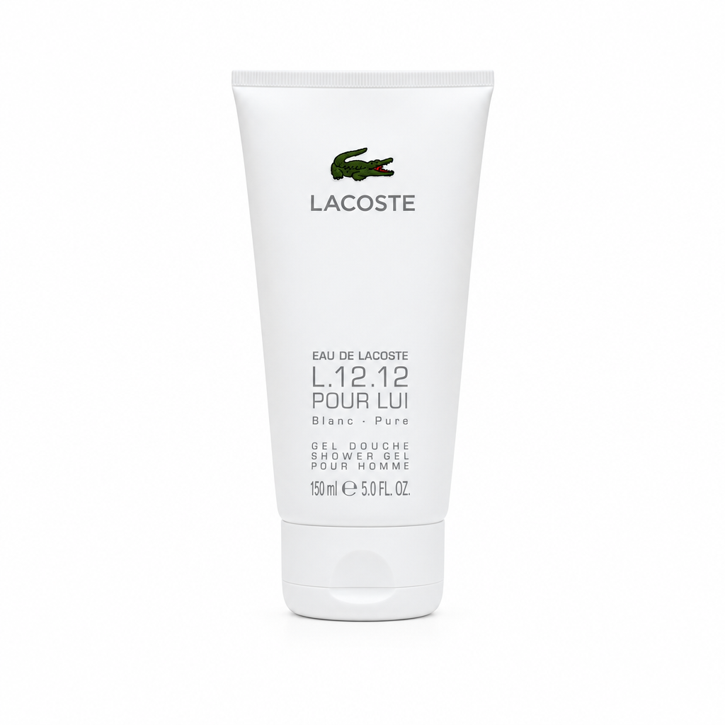 Lacoste Eau de Lacoste L.12.12. Blanc Shower Gel 150ml-white perfumez direct