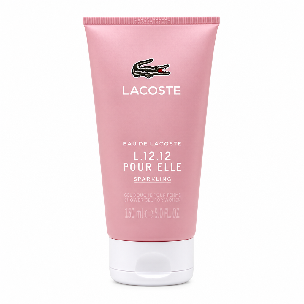 Lacoste L.12.12 Pour Elle Sparkling Shower Gel 150ml white perfumez direct