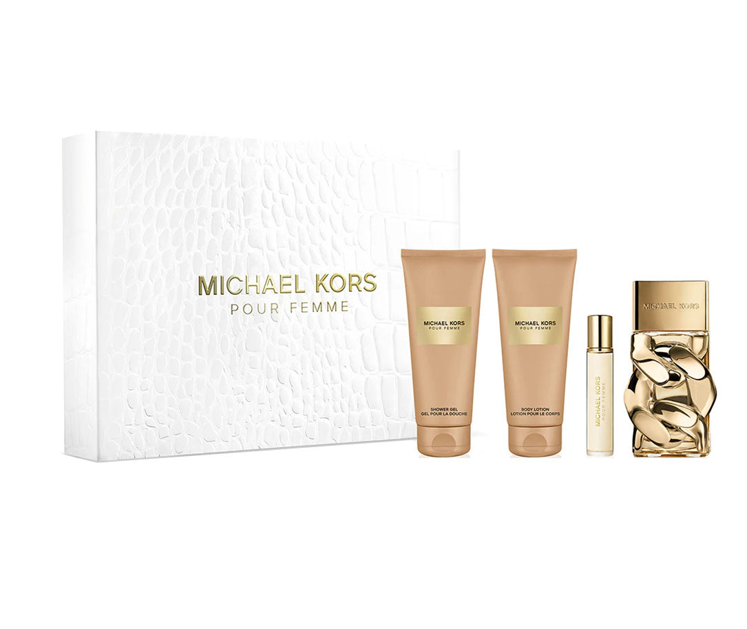 Michael Kors Pour Femme Eau De Parfum Spray 100ml Gift Set 4 Pieces