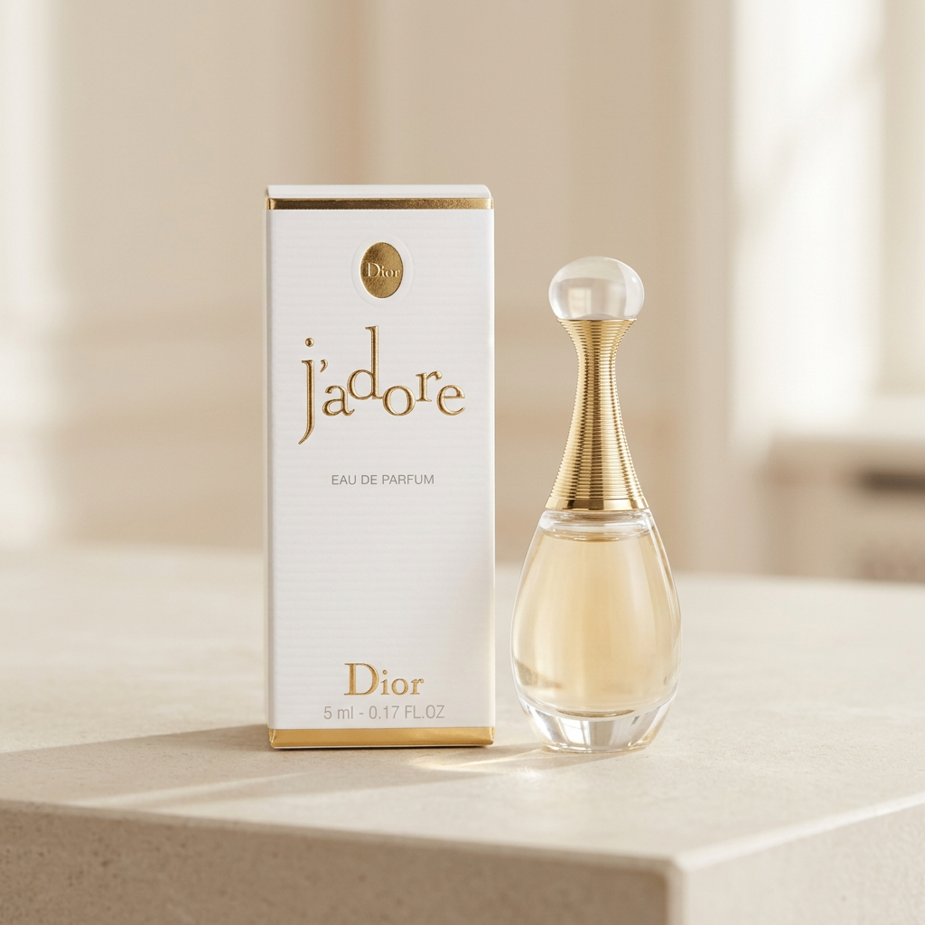 Dior J’adore miniature styled lifestyle Perfumez Direct