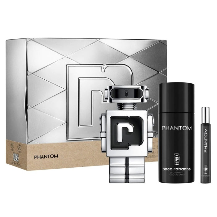 Paco Rabanne Phantom Eau De Toilette Spray 100ml Set 3 Pieces 2022 - PerfumezDirect®