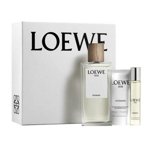 Loewe 001 Woman Eau De Perfume Spray 100ml Set 3 Pieces 2017 - PerfumezDirect®