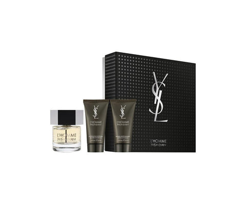 YSL L Homme Giftset Edt 60ml + Shower Gel 50ml + After Shave Balm 50ml - PerfumezDirect®
