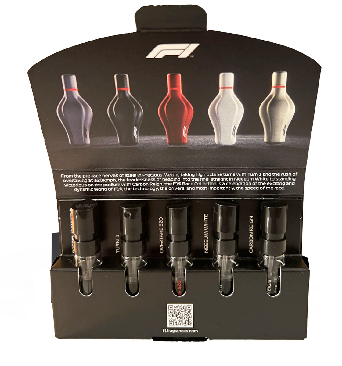 F1 Fragrances Race Collection Miniature Set Edt 1.5ml x 5 Men Perfume Spray  | PerfumezDirect®