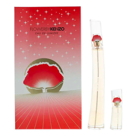 Kenzo Flower Eau de Lumiere Gift Set 100ml EDT + 15ml EDT - PerfumezDirect®
