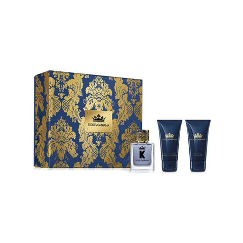 Dolce & Gabbana K Gift Set 50ml EDT + 50ml Aftershave Balm + 50ml Shower Gel - PerfumezDirect®