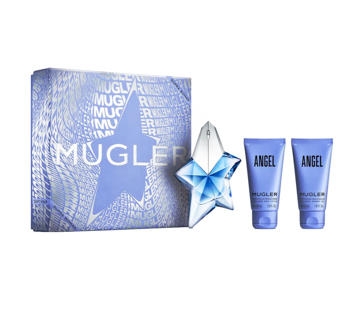 Thierry Mugler Angel Gift Set 25ml EDP Refillable + 50ml Body Lotion + 50ml Shower Gel