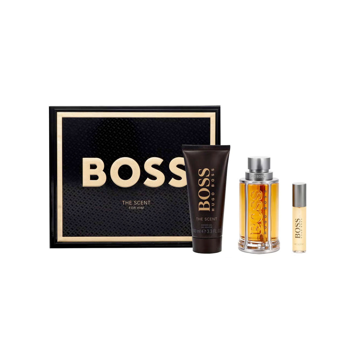 Hugo Boss Boss The Scent Gift Set 100ml EDT + 100ml Shower Gel + 10ml EDT Spray