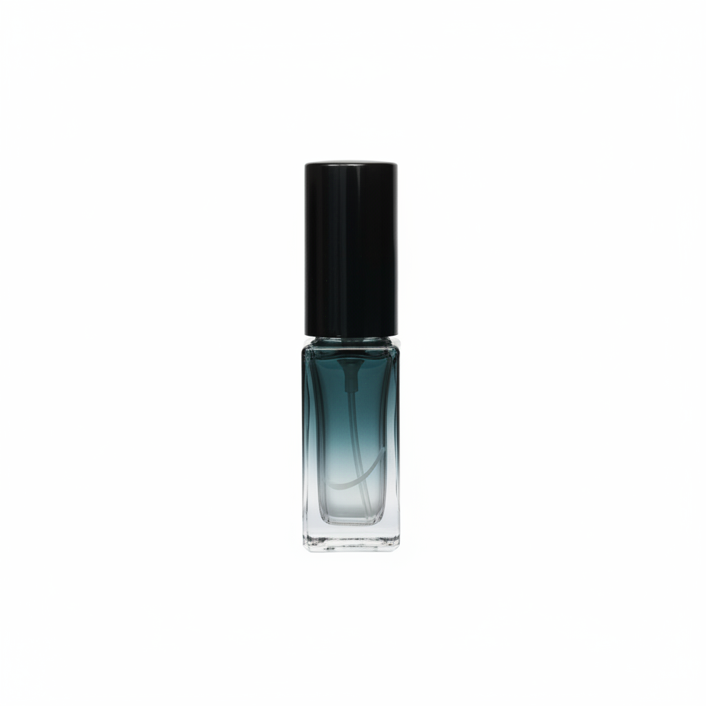 3ml fragrance sample spray bottle gradient glass with black cap by Perfumez Direct 