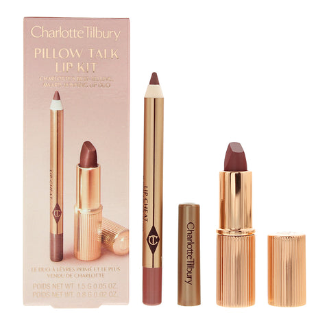 Charlotte Tilbury Pillow Talk Lip Kit 0.8g Lip Liner + 1.5g Lipstick - PerfumezDirect®