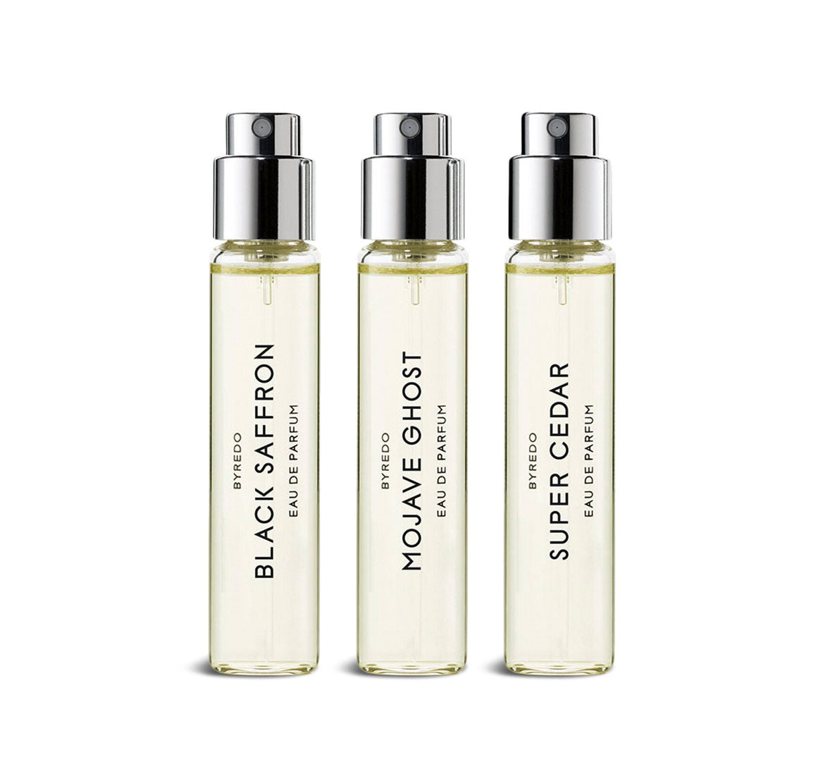 Byredo La Sélection Boisée Gift Set 12ml Black Saffron EDP + 12ml Mojave Ghost EDP + 12ml Super Cedar EDP