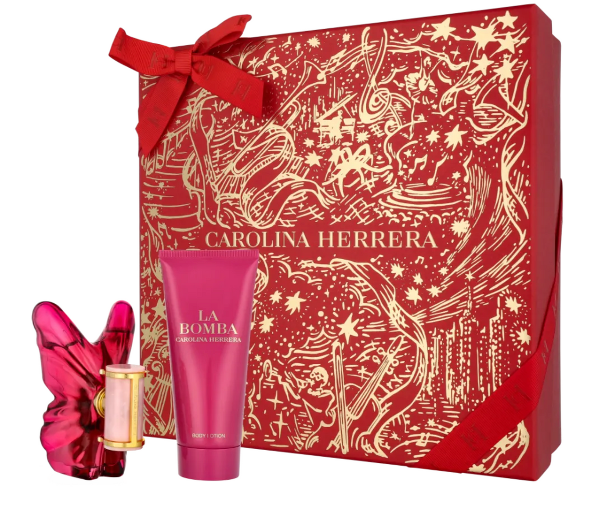 Carolina Herrera La Bomba Edp Spray 50ml + Body Lotion 100ml Gift Set