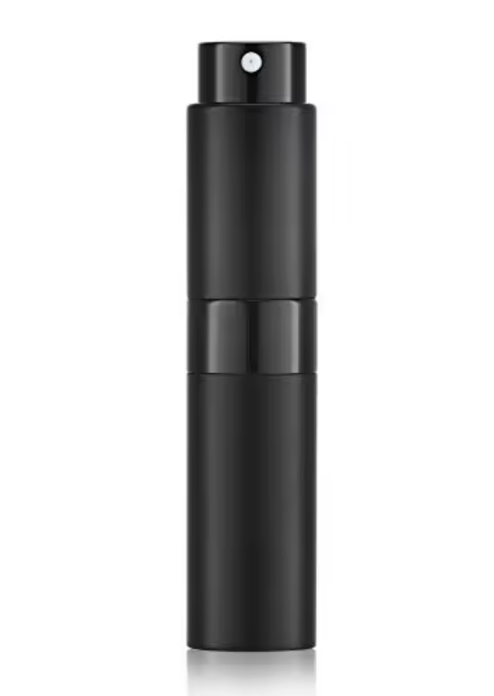 Luxury Refillable Perfume Atomiser 8ml Black Twist & Spray pocket Travel Fragrance Spray