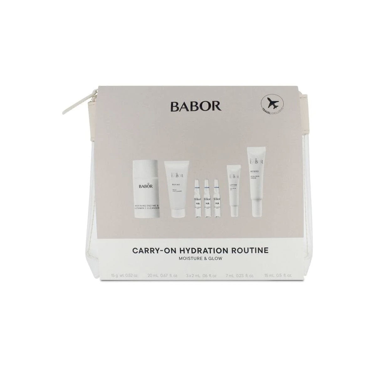 Babor Carry-On Hydration Routine Moisture & Glow Skincare Set