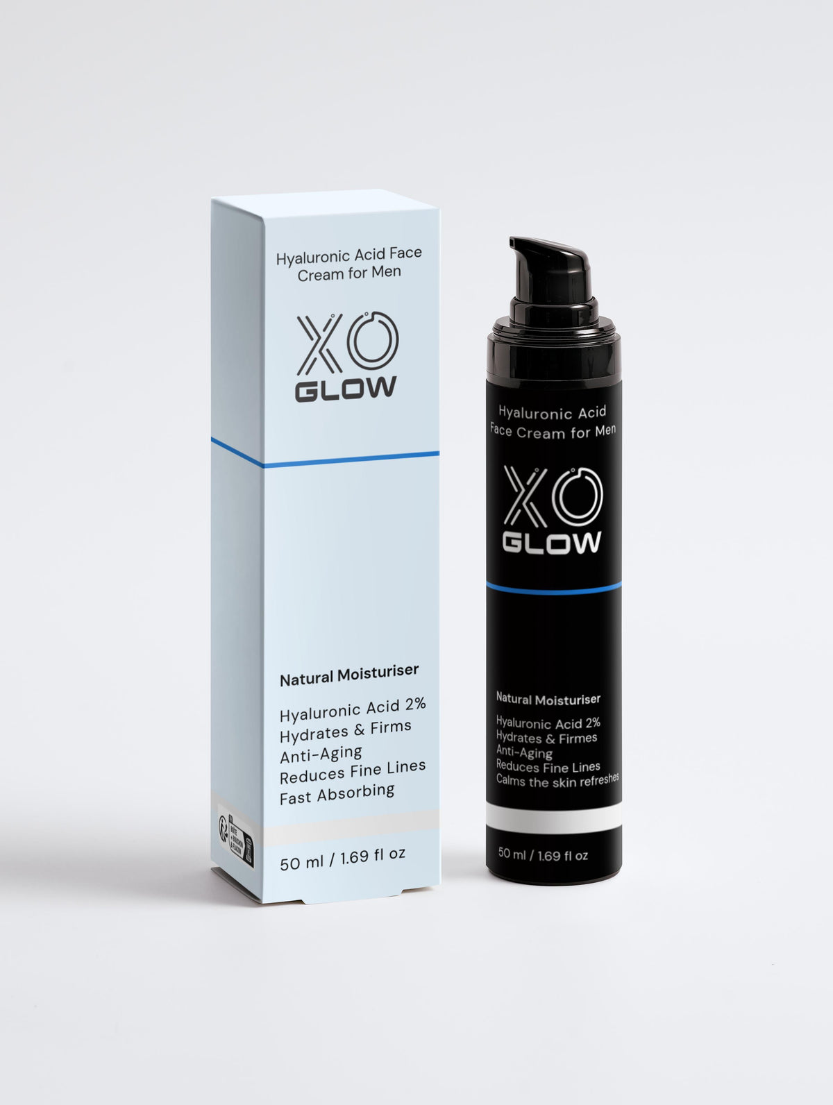 XO Glow HA+ Hyaluronic Face Defence 50 ml Moisturiser for Men