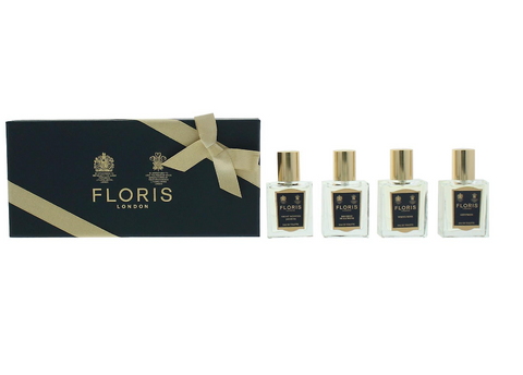 Floris Gift Set 15ml Night Scented Jasmine EDT + 15ml Bouquet De La Reine EDT + 15ml White Rose EDT + 15ml Chypress EDT - PerfumezDirect®