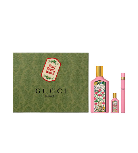 Gucci Flora Gorgeous Gardenia Eau de Parfum Gift Set 100ml EDP + 10ml EDP + 5ml EDP - PerfumezDirect®