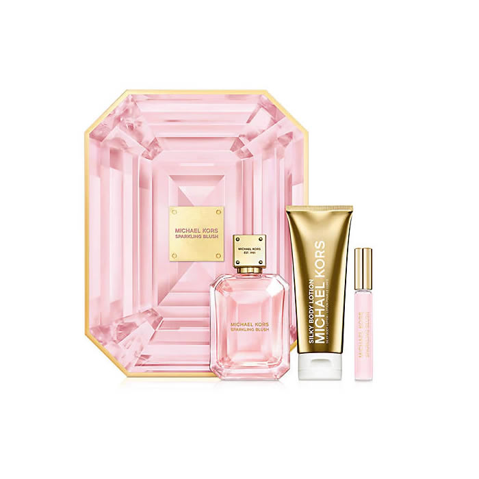Michael Kors Sparkling Blush Eau De Perfume Spray 100ml Set 3