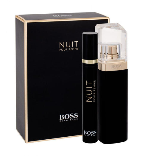Hugo Boss Boss Nuit Pour Femme Gift Set 50ml EDP Spray + 7.4ml Fragrance Pen - PerfumezDirect®