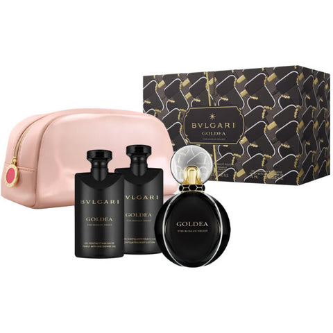 Bvlgari Goldea The Roman Night Edp 75ml Perfume Gift Set 4 Pieces 2019 - PerfumezDirect®