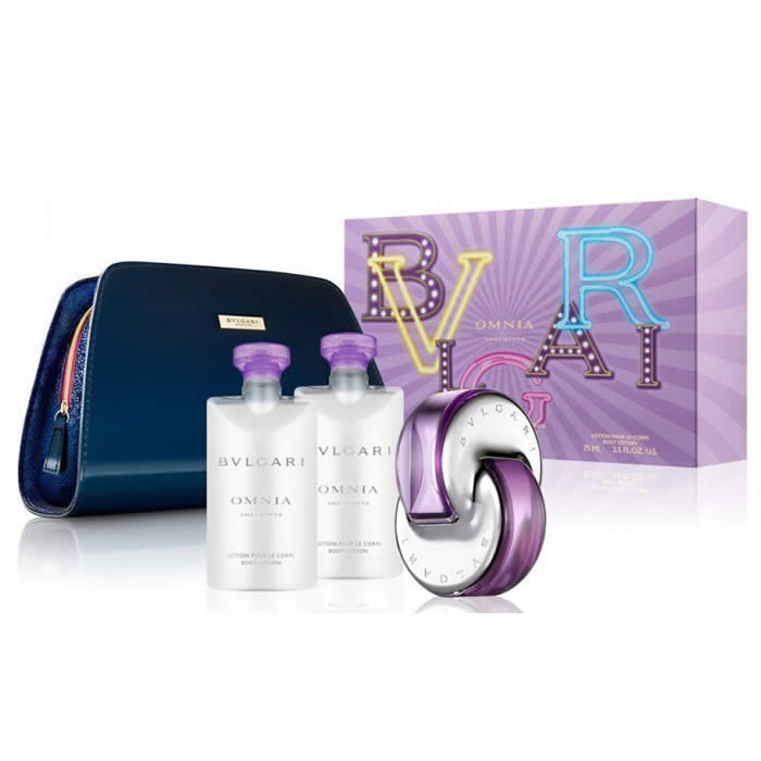 Bvlgari Omnia Amethyste Eau De Toilette 65ml Set 4 Pieces 2018 - PerfumezDirect®