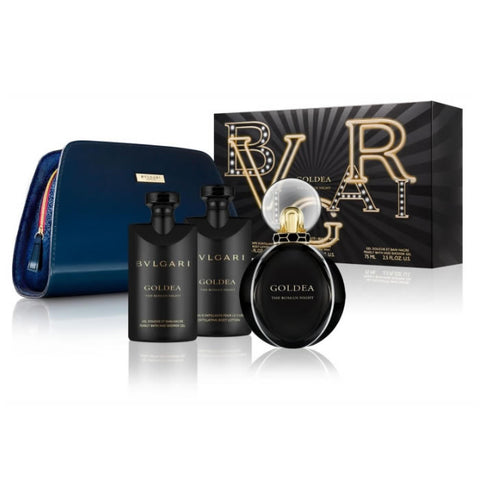Bvlgari Goldea The Roman Night Eau de Perfume Spray 75ml Women Gift Set - PerfumezDirect®