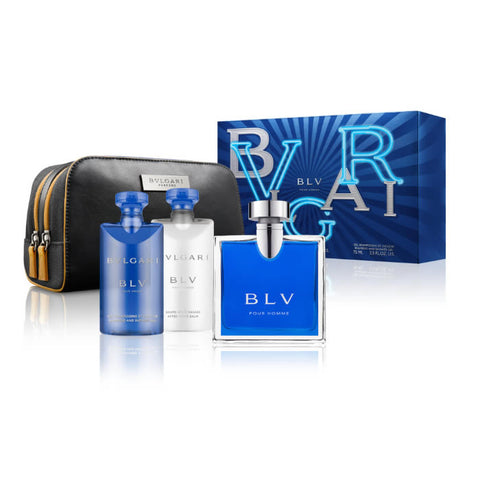 Bvlgari Pour Homme Eau De Toilette 100ml Perfume Gift Set 4 Pieces - PerfumezDirect®