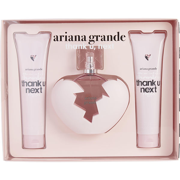 Ariana Grande Thank U, Next Gift Set 100ml EDP + 100ml Body Lotion + 100ml Shower Gel - PerfumezDirect®