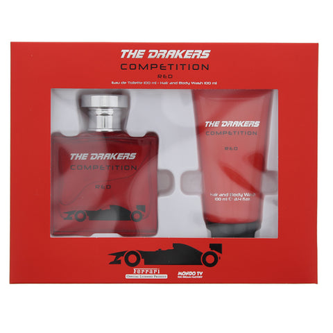 Ferrari The Drakers Competition Red Eau De Toilette Spray 100ml Set 2 Pieces - PerfumezDirect®