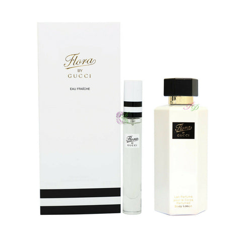Gucci Flora Eau Fraiche Edt 7.4ml Perfume + Body Lotion 100ml - PerfumezDirect®