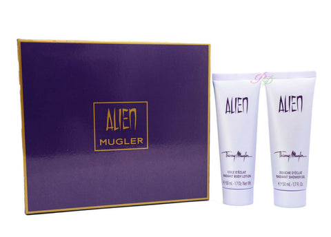 Thierry Mugler Alien Radian Body Lotion 50ml + Shower Gel 50ml Set - PerfumezDirect®