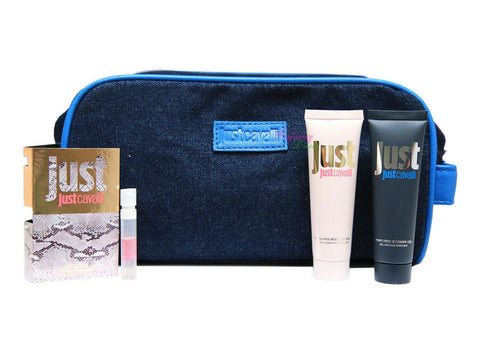 Just Cavalli Gift Set Edt 1.2ml + Body Lotion 30ml + Shower Gel 30ml Wash Bag - PerfumezDirect®