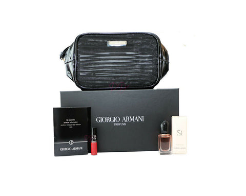 Giorgio Armani Si Edp 7ml Perfume + Lip Maestro Velvet Colour Gift Set - PerfumezDirect®