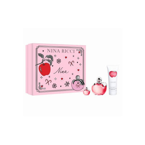 Nina Ricci Nina Eau De Toilette Spray 50ml Set 3 Pieces 2019 - PerfumezDirect®