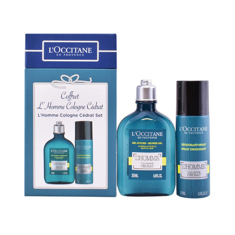 L Occitane L Homme Cologne Cédrat Shower Gel 250ml Set 2 Pieces 2018 - PerfumezDirect®