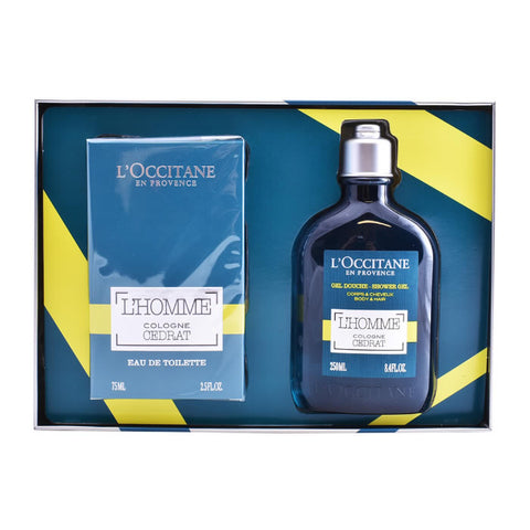 L Occitane Homme Cologne Cedrat Eau De Toilette Spray 75ml Set 2 Pieces 2018 - PerfumezDirect®