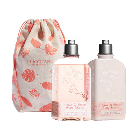 L'Occitane Fleur De Cerisier Shimmer Lotion 250ml Set 2 Pieces 2019 - PerfumezDirect®