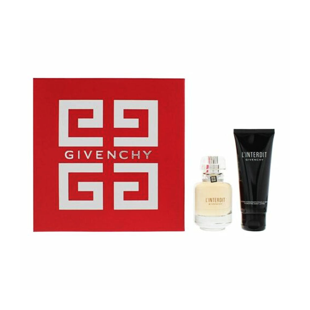 Givenchy L Interdit Gift Set 50ml EDT + 75ml Body Lotion - PerfumezDirect®