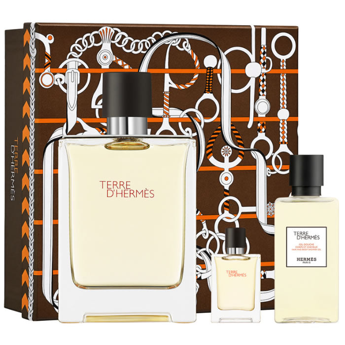 Terre D Hermès Eau De Toilette Spray 100ml Set 3 Pieces - PerfumezDirect®