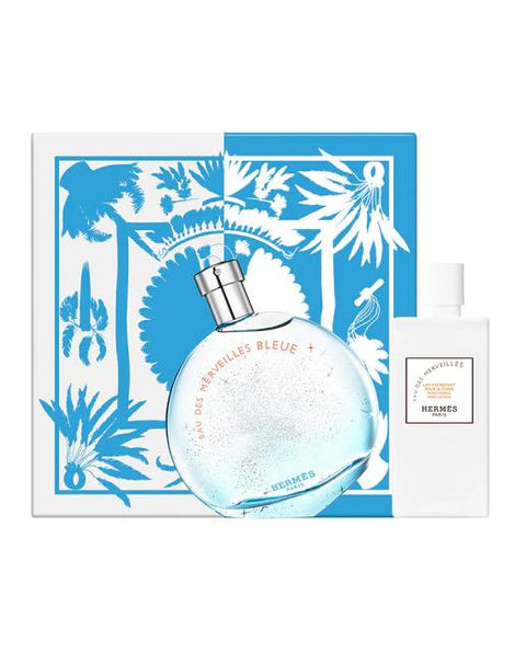 Hermès Hermes Eau Des Merveilles Bleu Edt 100 Set 2 Pieces - PerfumezDirect®