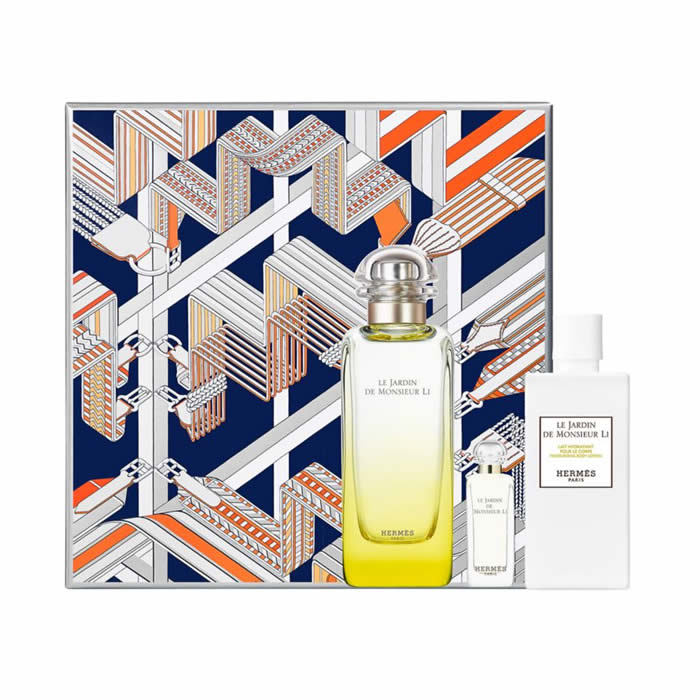 Hermes Le Jardin De Monsieur Li Eau De Toilette Spray 100ml Set 3 Pieces 2017 - PerfumezDirect®