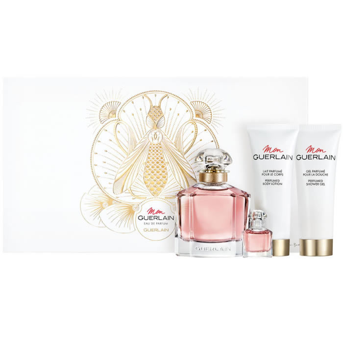 Guerlain Mon Guerlain Eau De Perfume Spray 100ml Set 4 Pieces 2018 - PerfumezDirect®