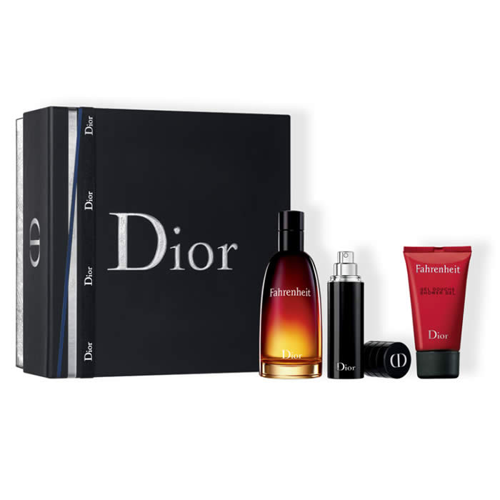 Dior Fahrenheit Eau De Toilette Spray 100ml Set 3 Pieces 2018 - PerfumezDirect®