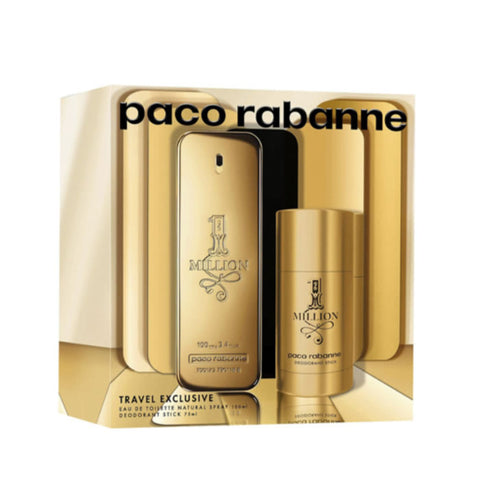 Paco Rabanne 1 Million Eau De Toilette Spray 100ml Set 2 Pieces 2020 - PerfumezDirect®