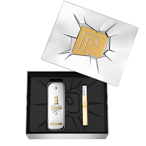 Paco Rabanne 1 Million Lucky Eau De Toilette Spray 100ml Set 2 Pieces - PerfumezDirect®