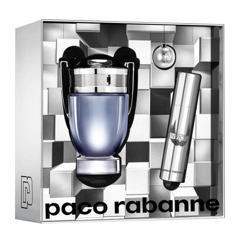 Paco Rabanne Invictus Eau De Toilette Spray 50ml Set 2 Pieces 2019 - PerfumezDirect®