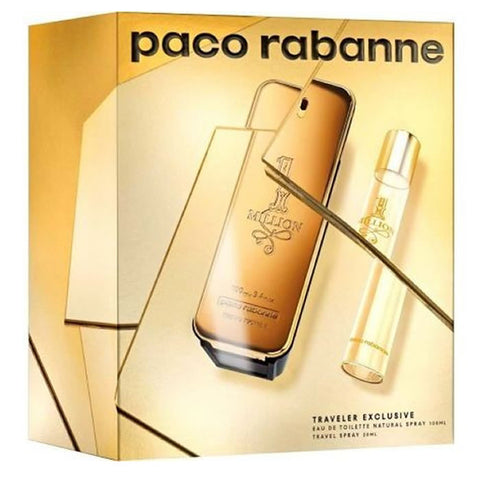 Paco Rabanne One Million Eau De Toilette Spray 100ml Set 2 Pieces 2019 - PerfumezDirect®